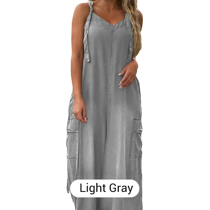 đź’•Limited Sale đź’•Women's Loose Wide-Leg Jumpsuit with Pockets