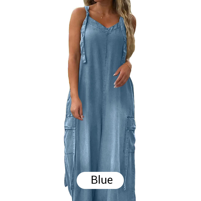 đź’•Limited Sale đź’•Women's Loose Wide-Leg Jumpsuit with Pockets