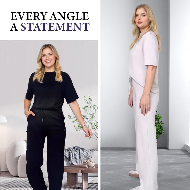 ✨Trending Now ✨Women's Chic Top & Matching Pants 2-Piece Outfit