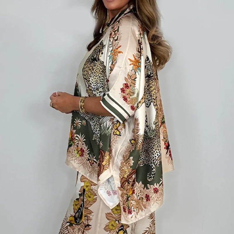 Women's Fashionable Two-Piece Printed Set