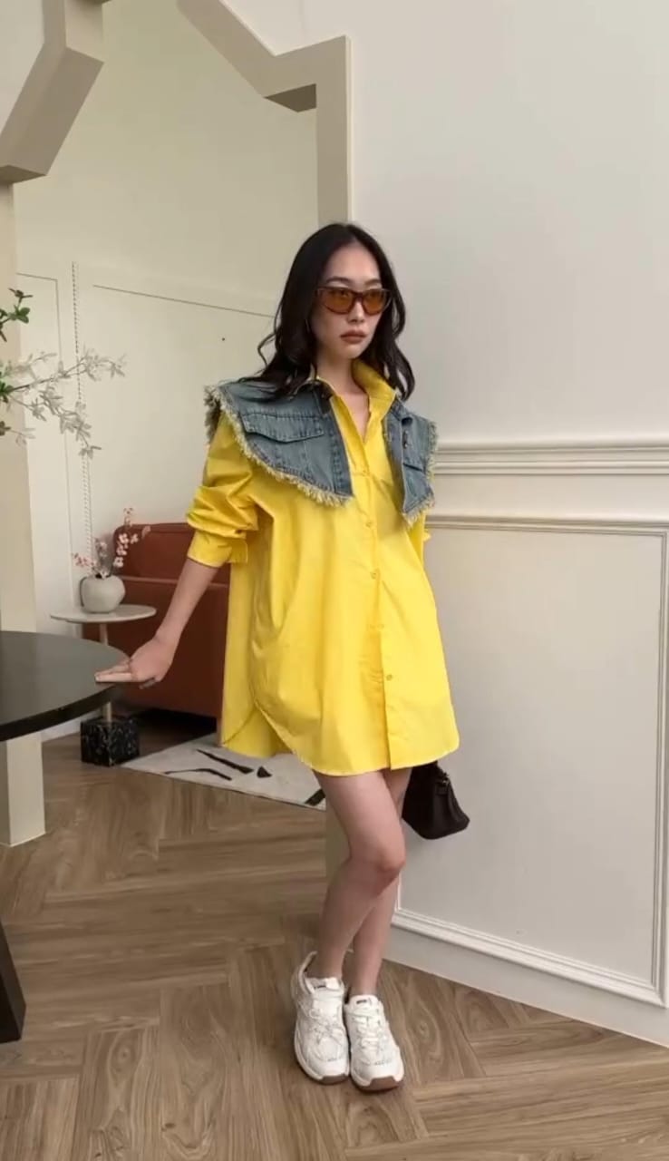 Urban Flare Denim Shirt Dress
