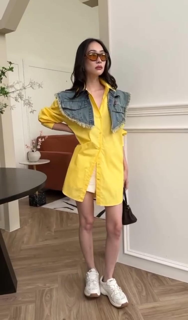 Urban Flare Denim Shirt Dress