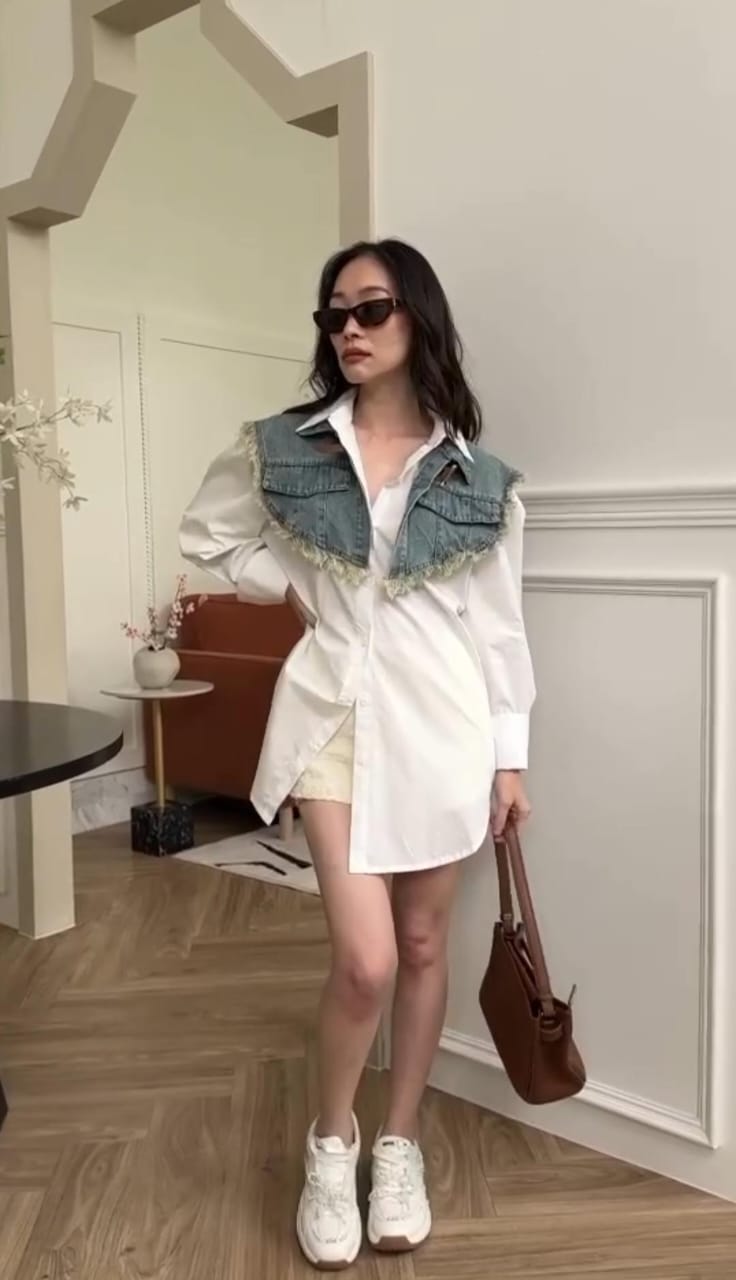 Urban Flare Denim Shirt Dress