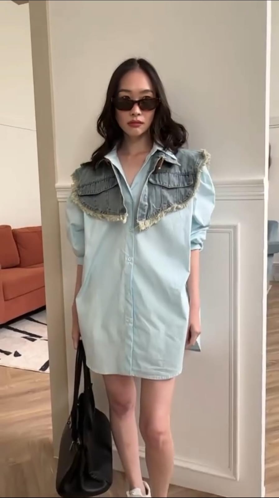 Urban Flare Denim Shirt Dress