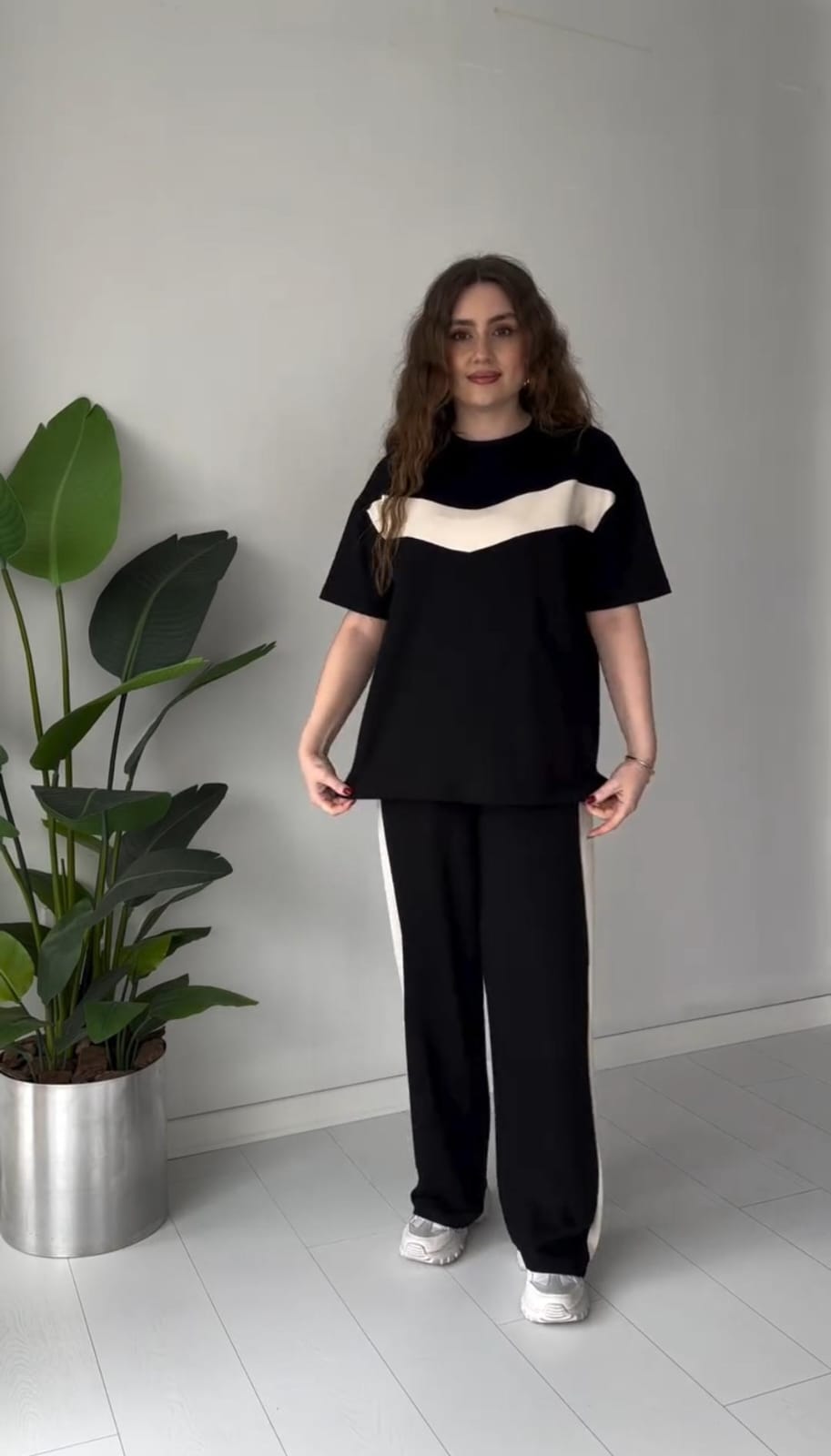Effortless Chevron Knit Lounge Set