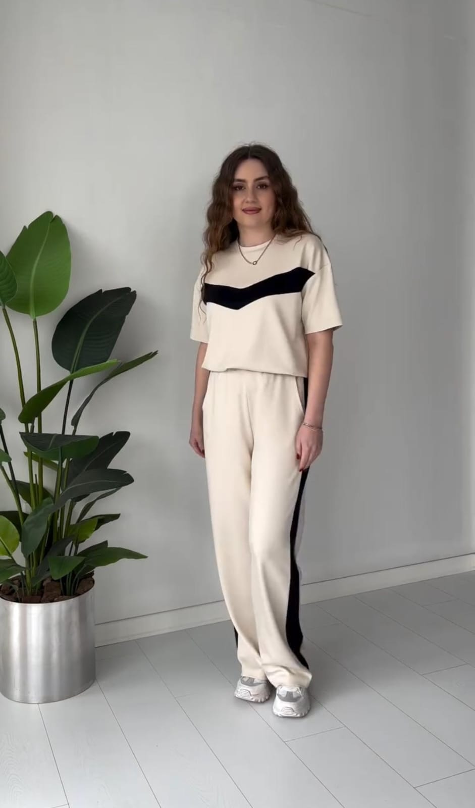 Effortless Chevron Knit Lounge Set