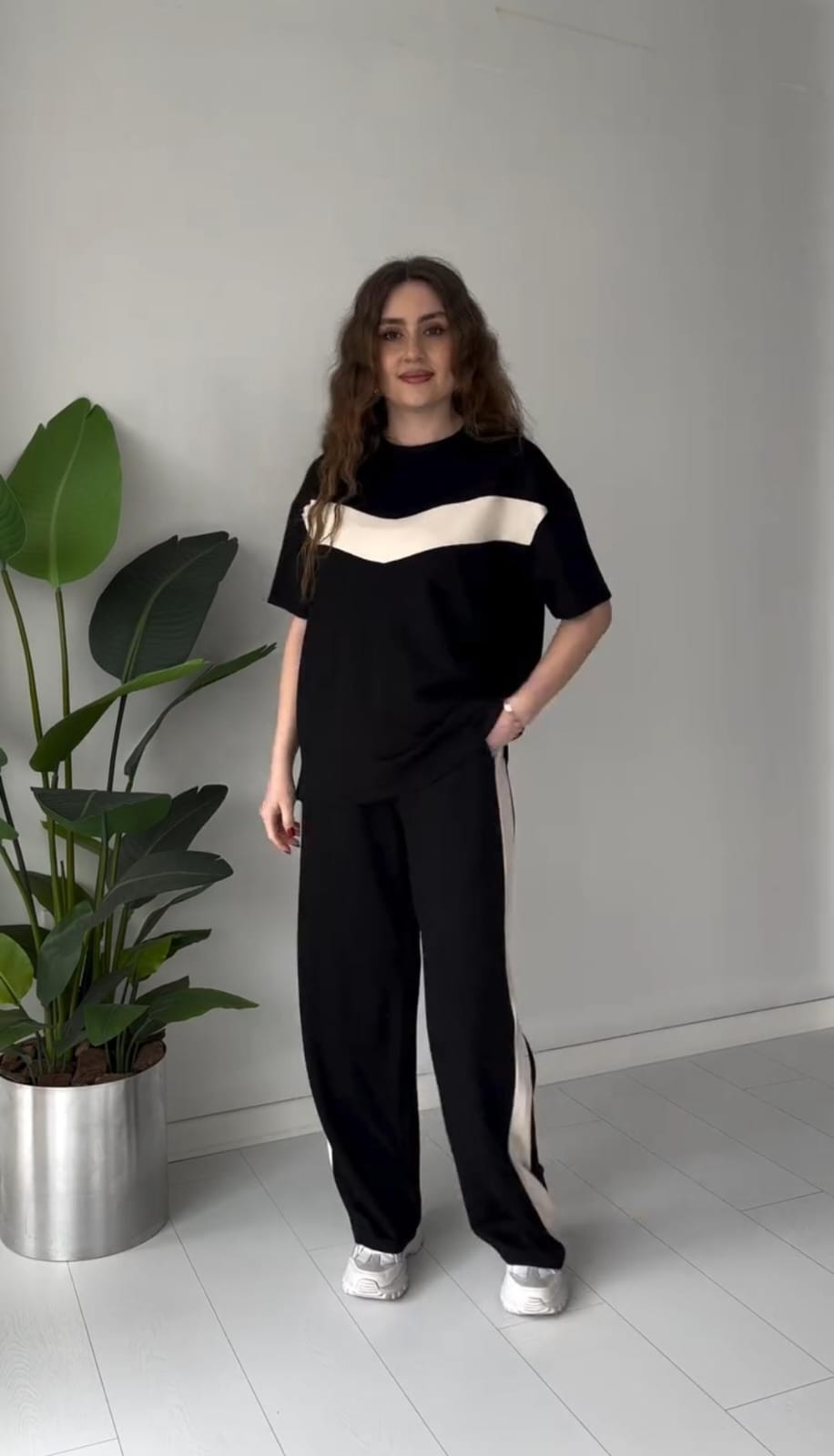 Effortless Chevron Knit Lounge Set