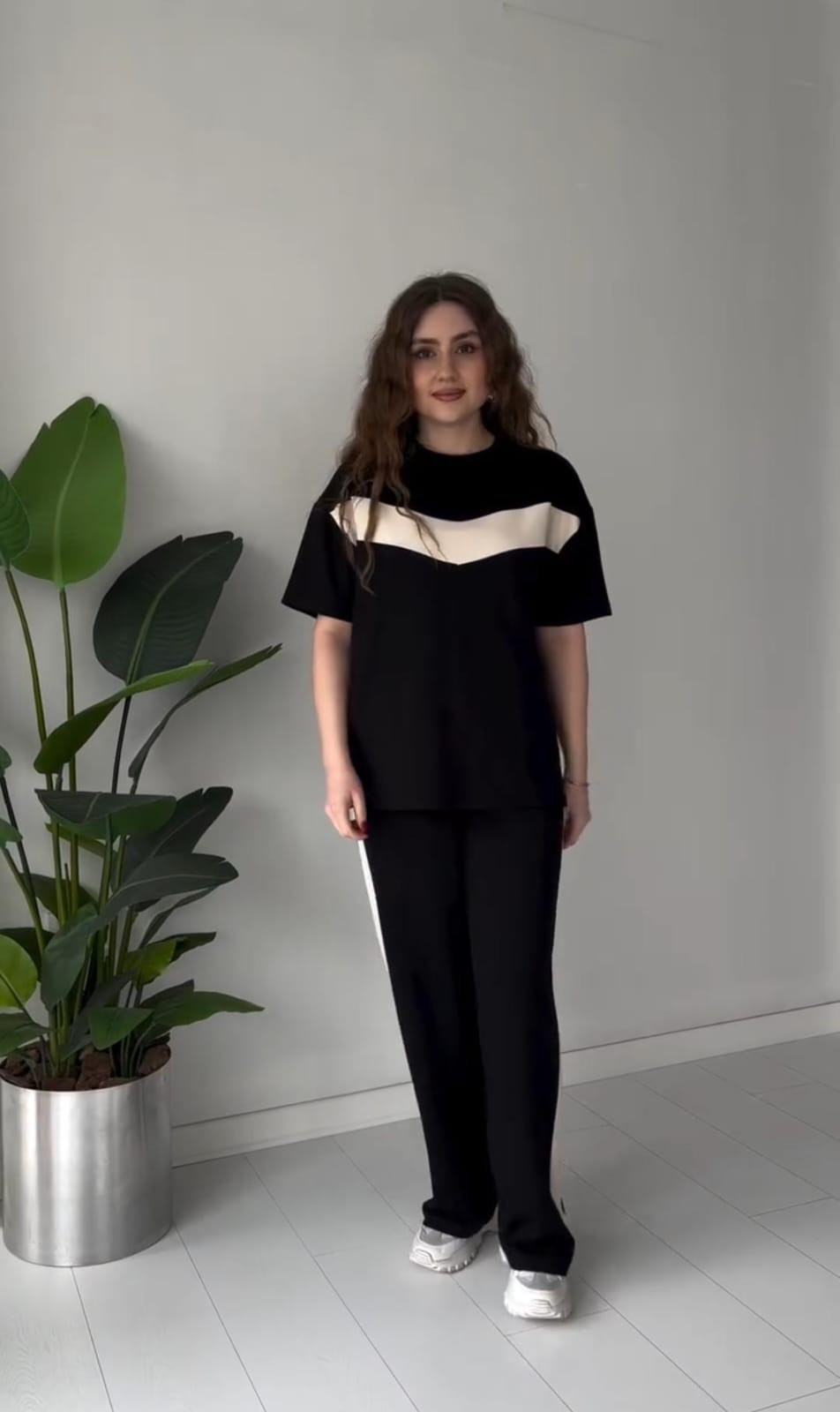 Effortless Chevron Knit Lounge Set
