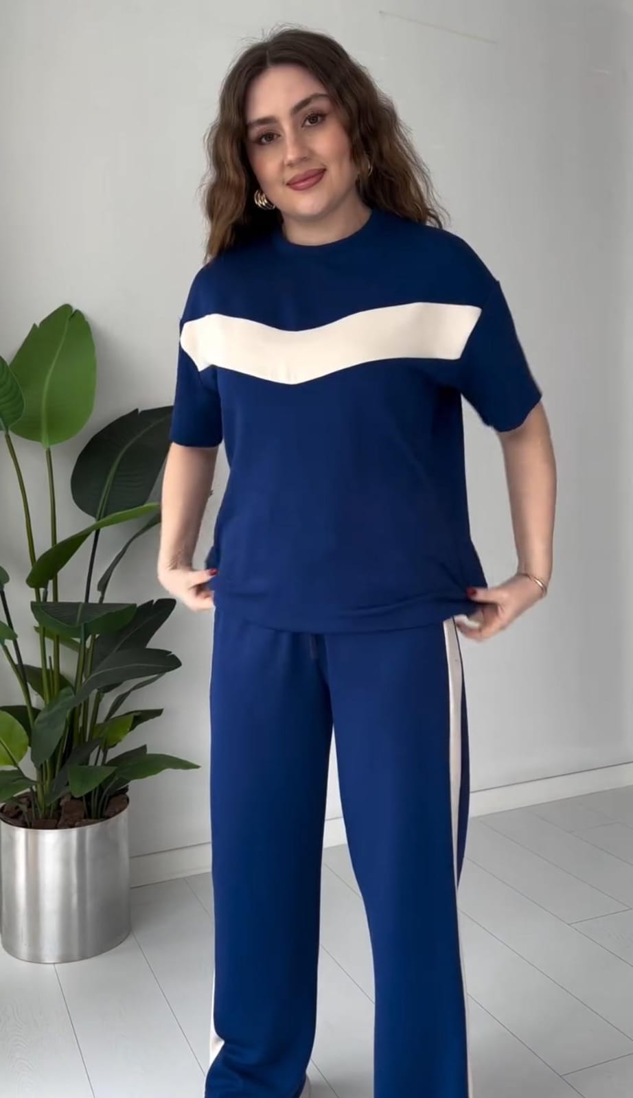 Effortless Chevron Knit Lounge Set