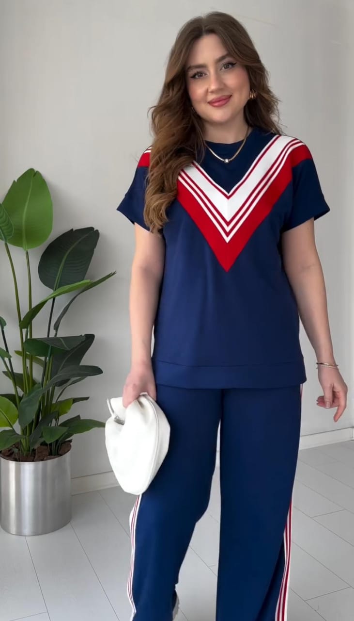 Women's V-Stripes Two-Piece Tracksuit