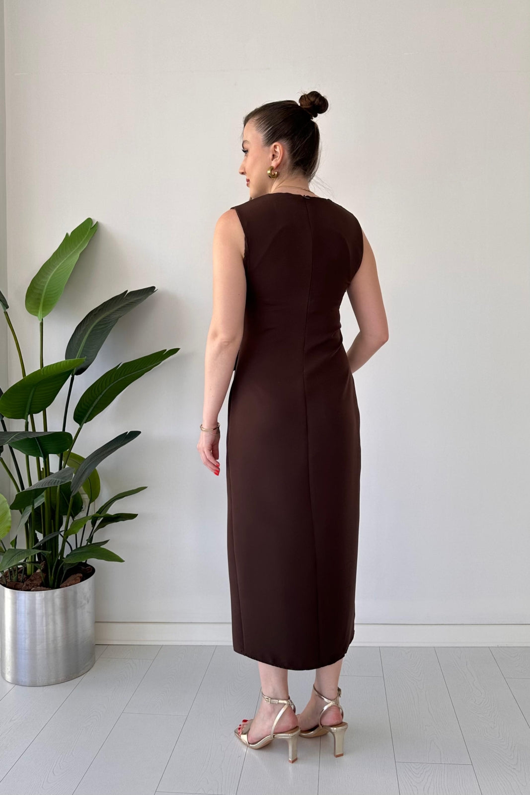 2025 New Design Dress-👗 Linen Twist Buckle Dress
