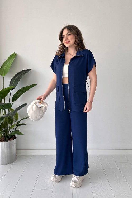 2025 New Design 👗 Zippered Modal Lounge Set