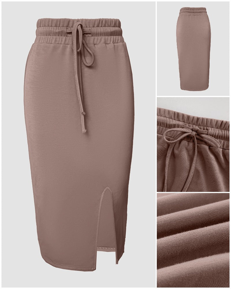 NOPE “Not Today” Two-Piece Crop & Skirt Set
