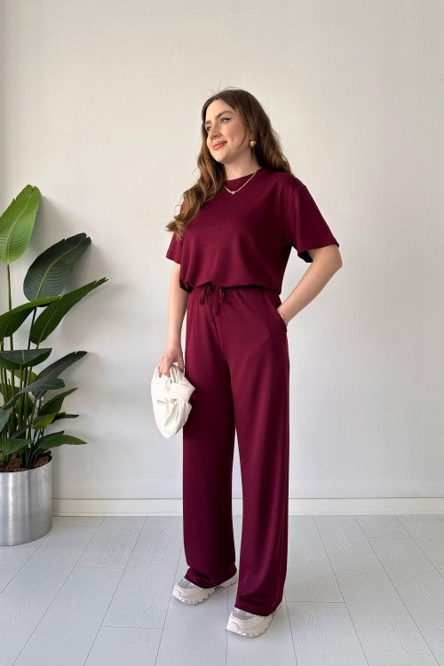 Short Sleeve Basic Suit Set