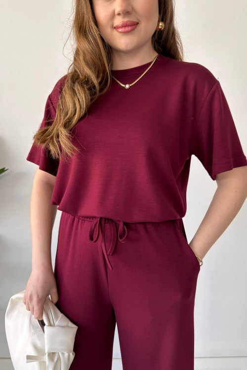 Short Sleeve Basic Suit Set