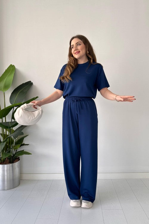 Short Sleeve Basic Suit Set