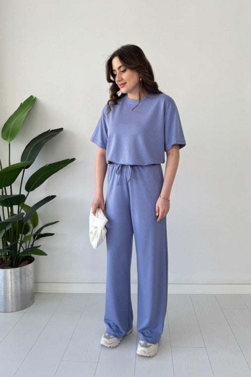 Short Sleeve Basic Suit Set