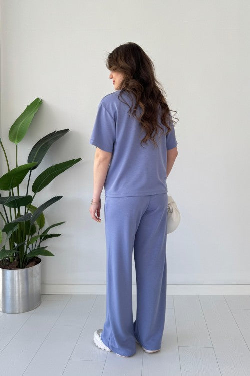 Short Sleeve Basic Suit Set