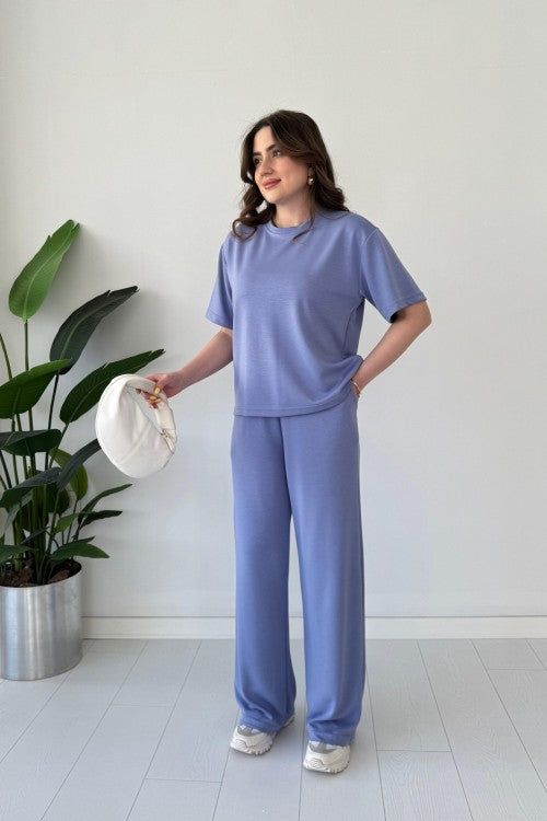 Short Sleeve Basic Suit Set
