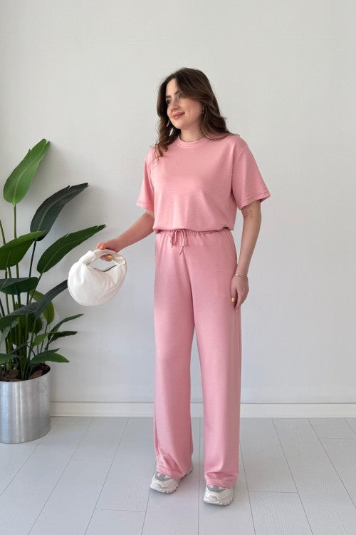 Short Sleeve Basic Suit Set