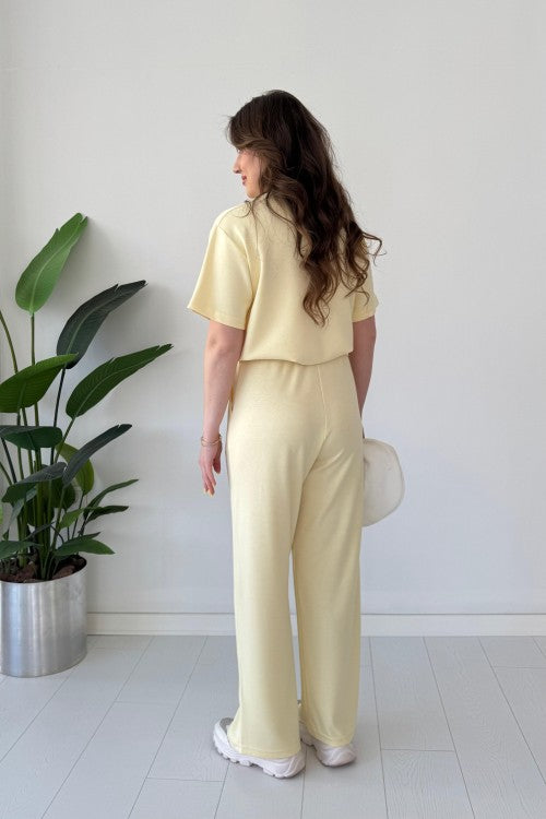 Short Sleeve Basic Suit Set
