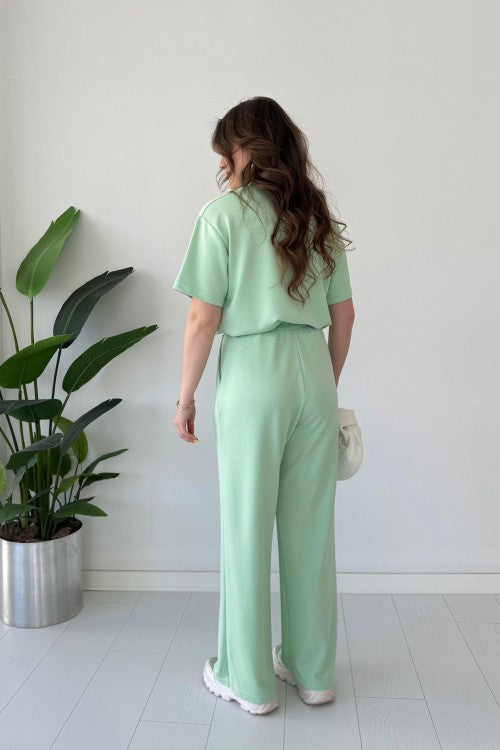 Short Sleeve Basic Suit Set