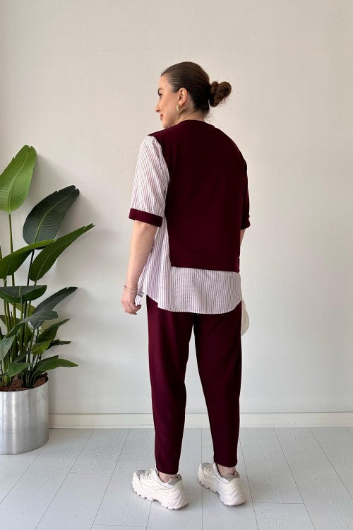 2025 New Designđź‘— Stylish Short Sleeve Garnished 2-piece Suit