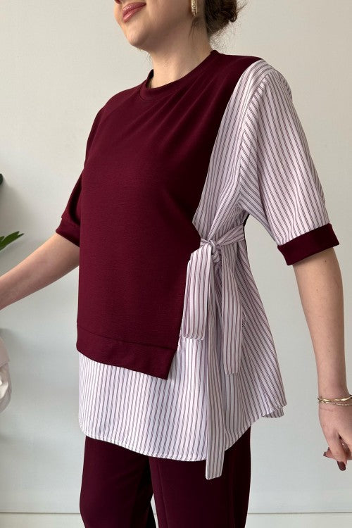 2025 New Designđź‘— Stylish Short Sleeve Garnished 2-piece Suit