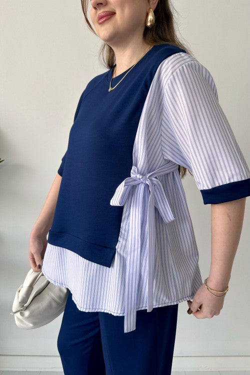 2025 New Designđź‘— Stylish Short Sleeve Garnished 2-piece Suit