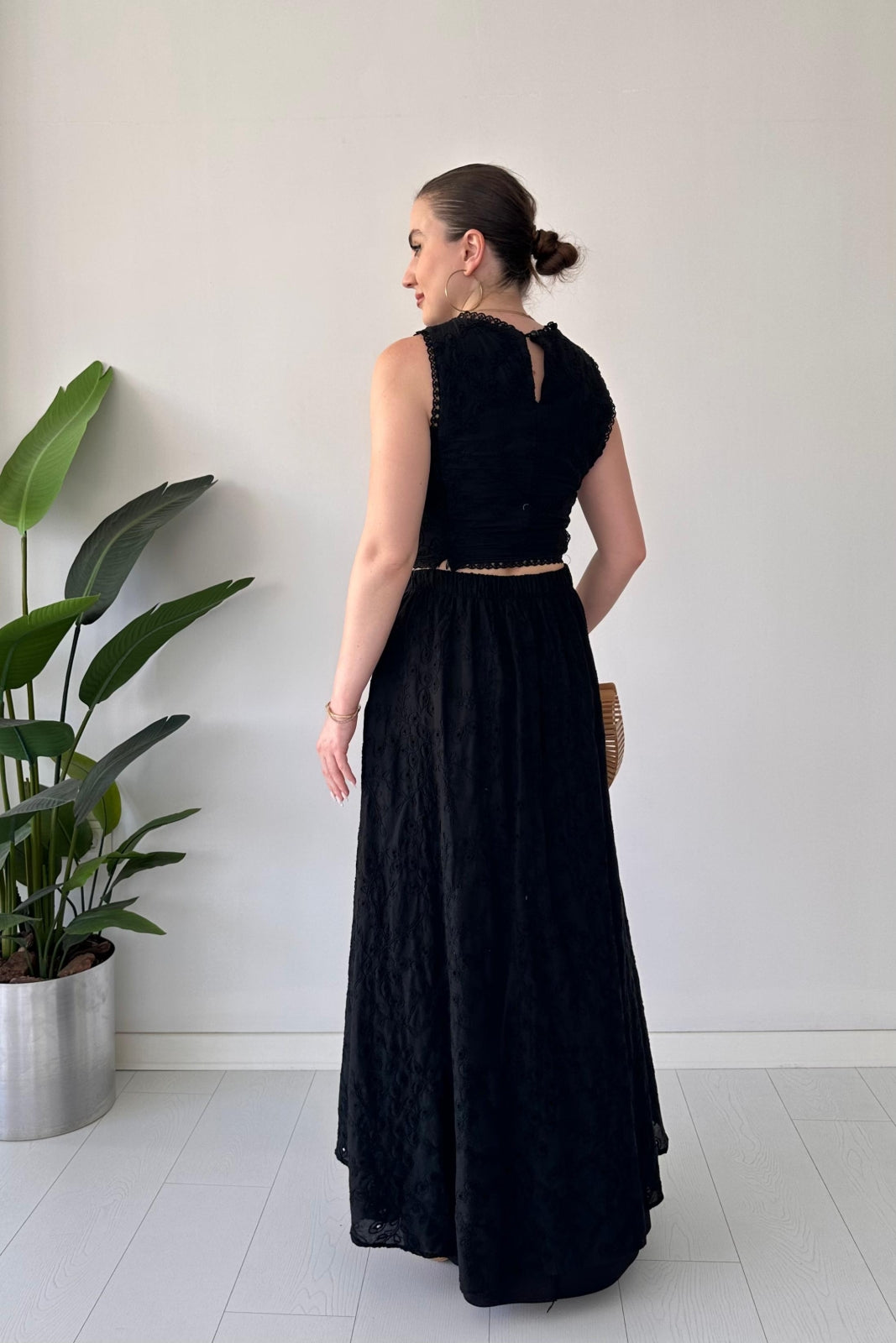Midnight Flared Skirted Cutaway Two-Piece Suit