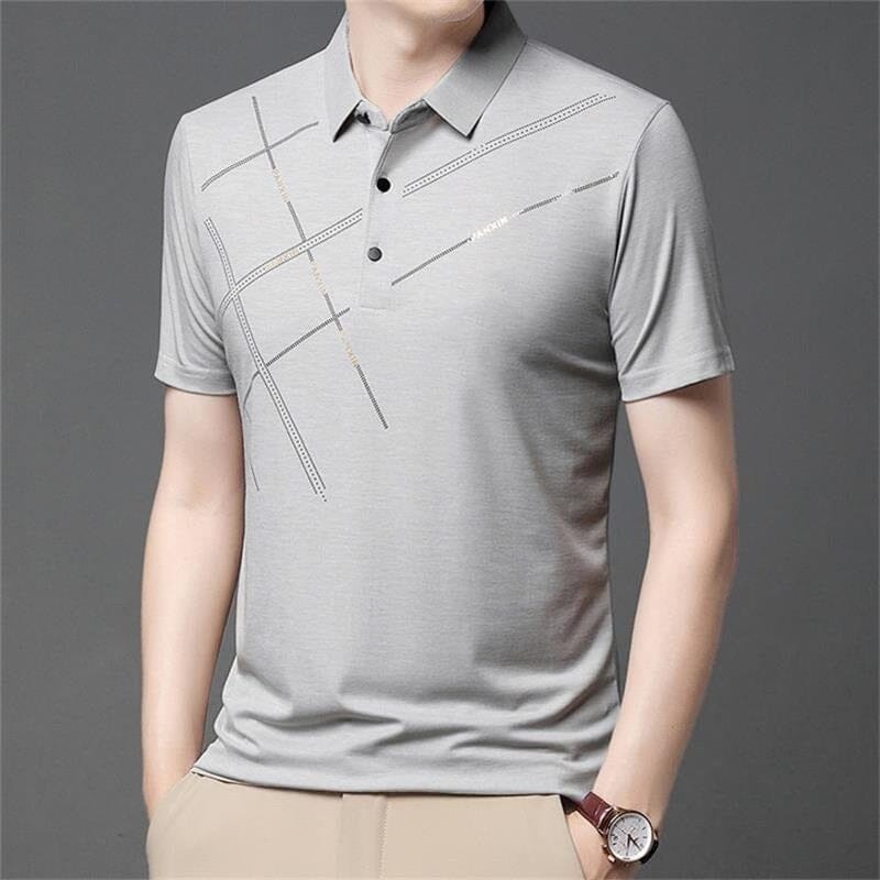 Men's Ice Silk Stretch Shirt shirt So-Comfy Light grey M