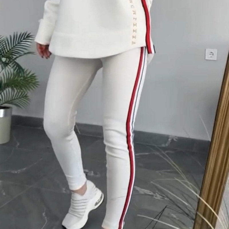 ✨Moonsoon Sale Women's Long Sleeve Striped Casual Hoodie & Pants