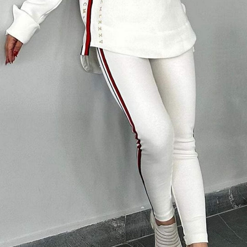 ✨Moonsoon Sale Women's Long Sleeve Striped Casual Hoodie & Pants