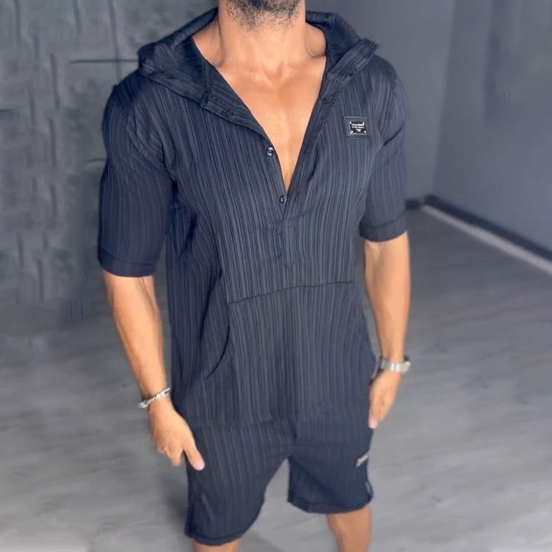 Casual Lightweight Summer Hoodie 2-Piece Set