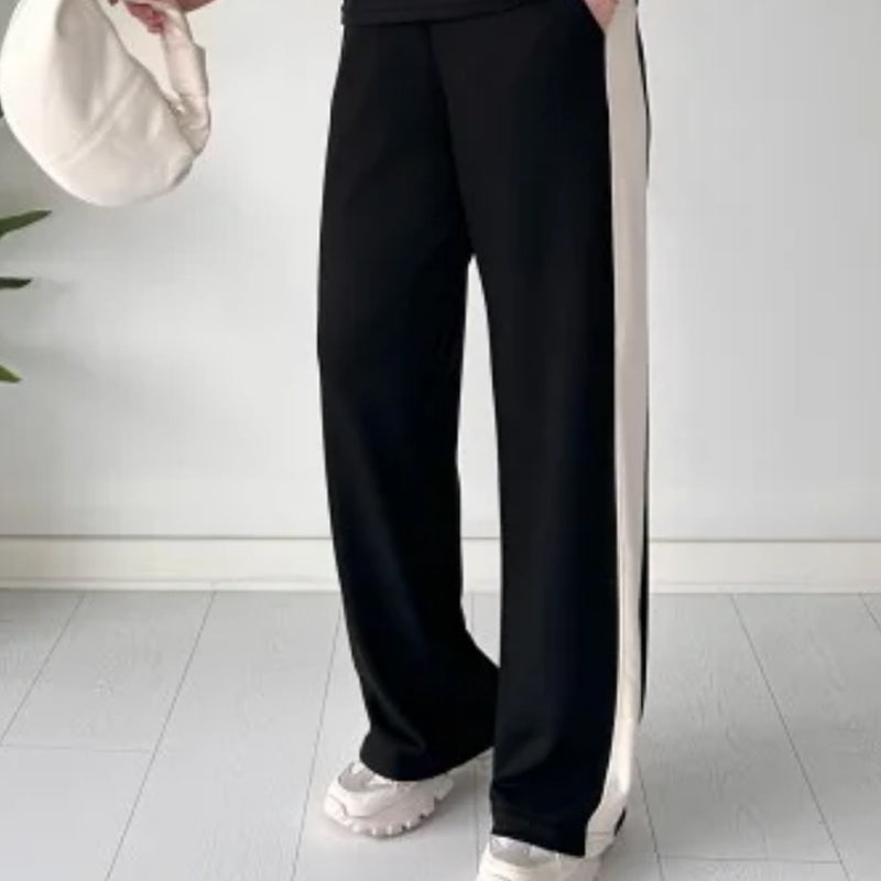 đź’–Limited Saleđź’–Open Collar Patchwork Wide Leg Pants Casual Set