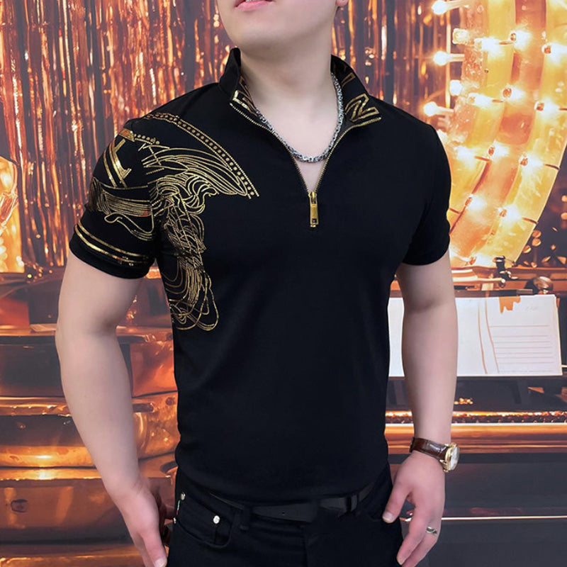 🔥Men's Casual Printed Short Sleeve Top✨