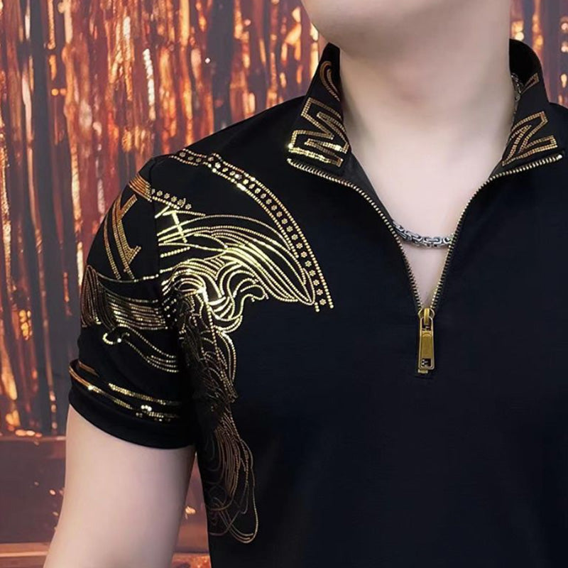 🔥Men's Casual Printed Short Sleeve Top✨