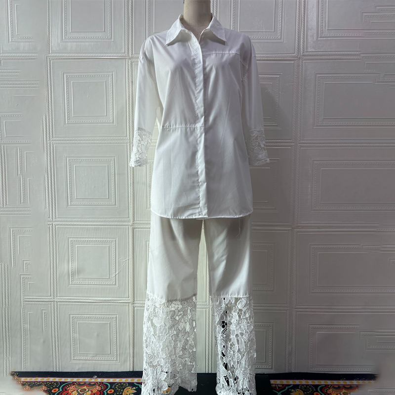 🌈Women's Button-Down Shirt & Pants 2-Piece Set