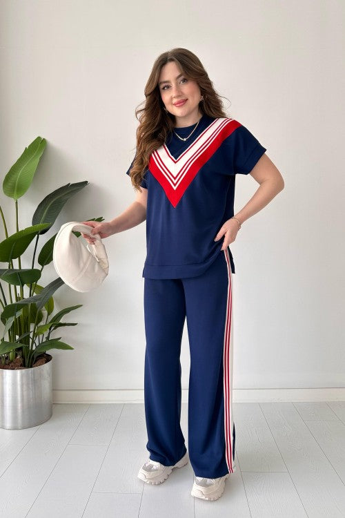Women's V-Stripes Two-Piece Tracksuit