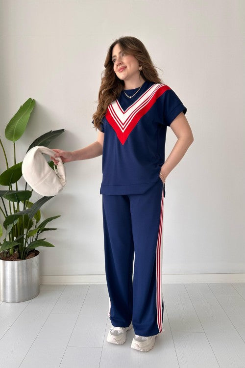 Women's V-Stripes Two-Piece Tracksuit