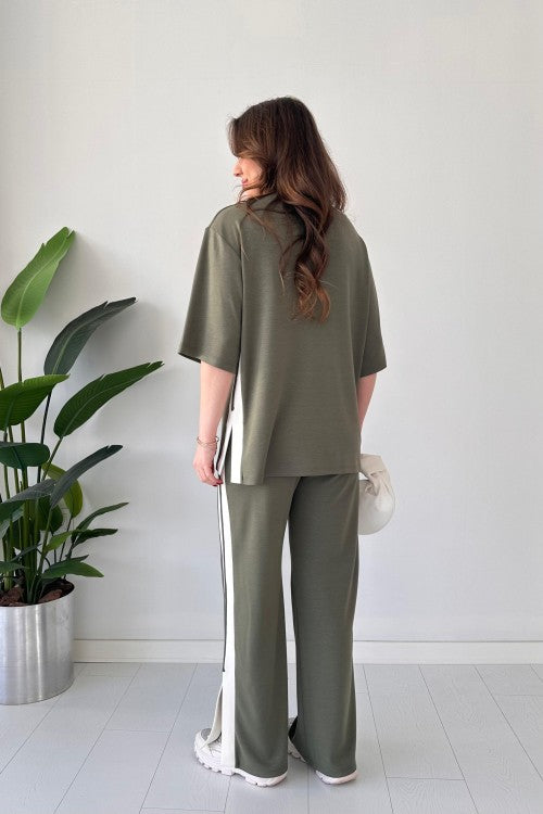 Women's Casual Slit Modal Suit