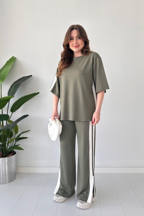 Women's Casual Slit Modal Suit