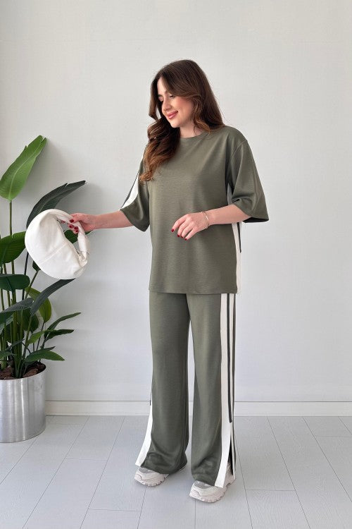 Women's Casual Slit Modal Suit