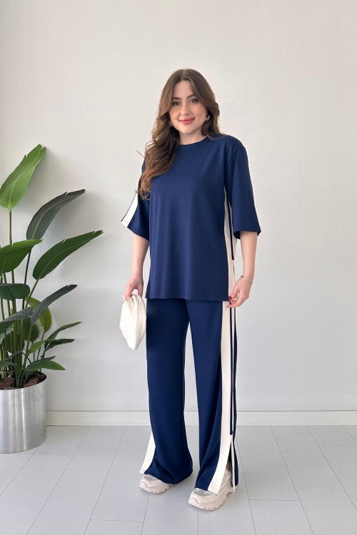 Women's Casual Slit Modal Suit