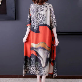 💐Loose Silk Printed Dress💐