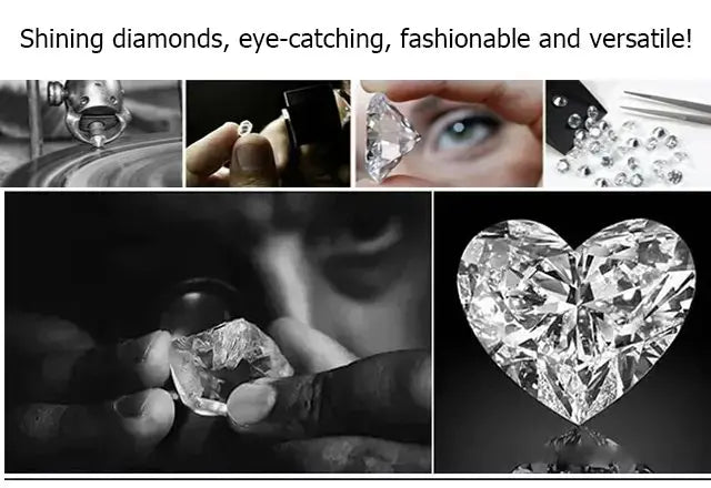 2025 new style unique and exquisite diamond flower shaped earrings