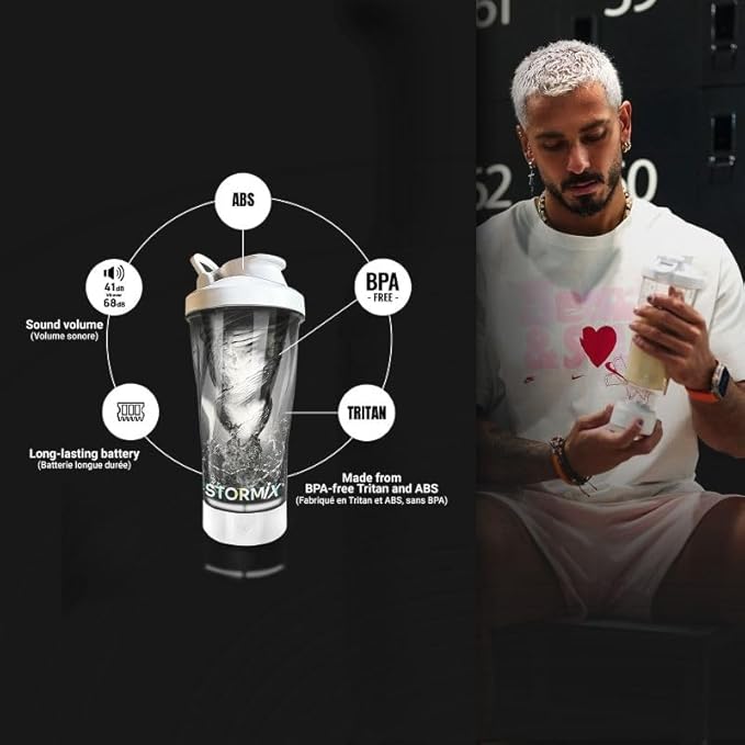 Electric Protein Shaker Bottle - 650ml