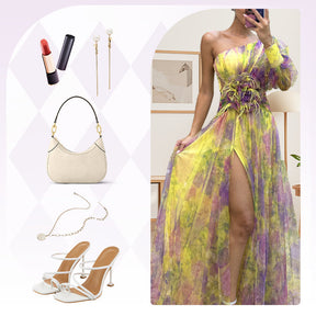 Women's Tulle Irregular Gown Dresses