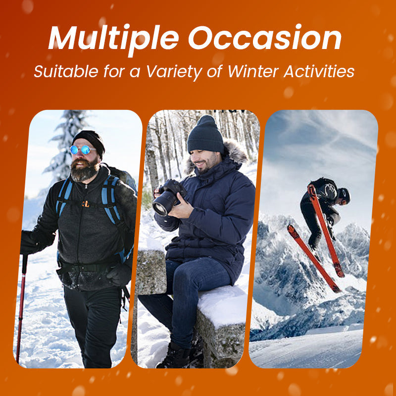 Men's parka coat with thermal hood