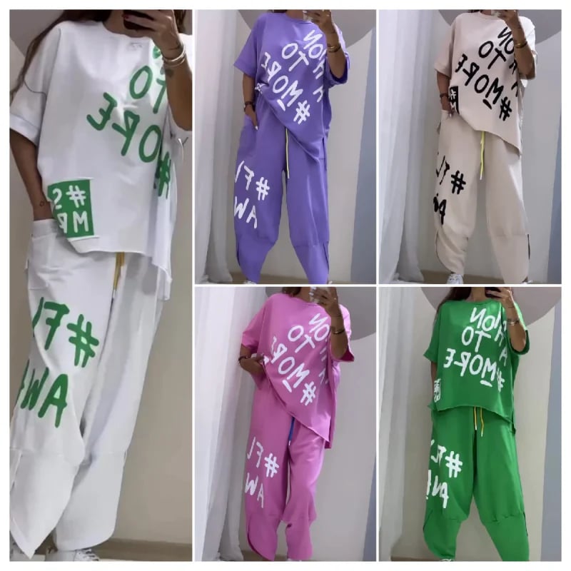 ⏳Time-limited Special⏰ Casual T-Shirt Two Piece Set
